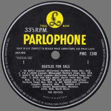 THE BEATLES DISCOGRAPHY UK 1964 12 04 - BEATLES FOR SALE - MONO PMC 1240 - A - YELLOW LABEL - pic 3