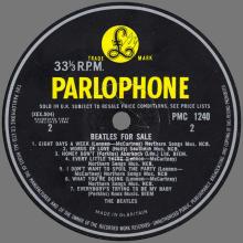 THE BEATLES DISCOGRAPHY UK 1964 12 04 - BEATLES FOR SALE - MONO PMC 1240 - A - YELLOW LABEL - pic 1