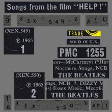 THE BEATLES DISCOGRAPHY UK 1965 08 06 - HELP! - MONO PMC 1255 - B 2 - YELLOW LABEL - pic 5
