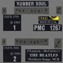 THE BEATLES DISCOGRAPHY UK 1965 12 03 - RUBBER SOUL - MONO PMC 1267 - B - YELLOW LABEL - pic 5