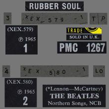 THE BEATLES DISCOGRAPHY UK 1965 12 03 - RUBBER SOUL - MONO PMC 1267 - A 2 - YELLOW LABEL - pic 5
