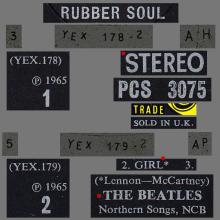 THE BEATLES DISCOGRAPHY UK 1965 12 03 - RUBBER SOUL - PCS 3075 - A 2 - YELLOW LABEL - pic 5