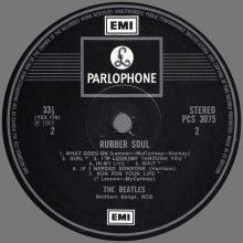 THE BEATLES DISCOGRAPHY UK 1965 12 03 - RUBBER SOUL - PCS 3075 - F - TWO WHITE EMI LOGO LABEL - BC 13 - pic 4