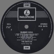 THE BEATLES DISCOGRAPHY UK 1965 12 03 - RUBBER SOUL - PCS 3075 - I - TWO SILVER EMI LOGOS - pic 1