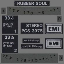 THE BEATLES DISCOGRAPHY UK 1965 12 03 - RUBBER SOUL - PCS 3075 - I - TWO SILVER EMI LOGOS - pic 5