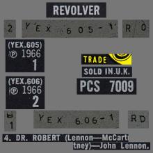 THE BEATLES DISCOGRAPHY UK 1966 08 05 - REVOLVER - PCS 7009 - A 1 - YELLOW LABEL - pic 5