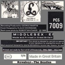 THE BEATLES DISCOGRAPHY UK 1966 08 05 - REVOLVER - PCS 7009 - E - TWO WHITE EMI LOGO LABEL - BC 13 - pic 6