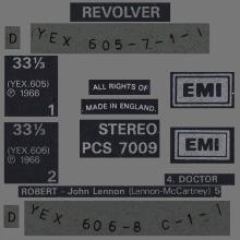 THE BEATLES DISCOGRAPHY UK 1966 08 05 - REVOLVER - PCS 7009 - H - TWO SILVER EMI LOGOS - pic 5