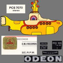 THE BEATLES DISCOGRAPHY UK 1969 01 17 - THE BEATLES YELLOW SUBMARINE - PPCS 7070 - Export 1969 - pic 5