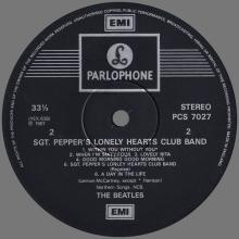 THE BEATLES DISCOGRAPHY UK 1967 06 01 SGT PEPPERS LONELY HEARTS CLUB BAND - PCS 7027 - I - TWO SILVER EMI LOGOS - pic 1