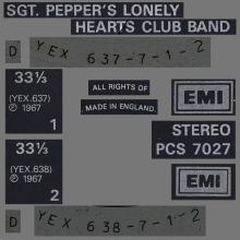 THE BEATLES DISCOGRAPHY UK 1967 06 01 SGT PEPPERS LONELY HEARTS CLUB BAND - PCS 7027 - I - TWO SILVER EMI LOGOS - pic 5