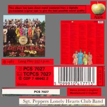 THE BEATLES DISCOGRAPHY UK 1967 06 01 SGT PEPPERS LONELY HEARTS CLUB BAND - PCS 7027 - I - TWO SILVER EMI LOGOS - pic 6
