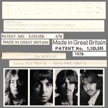 THE BEATLES DISCOGRAPHY UK 1968 11 22 THE BEATLES (WHITE ALBUM) - PCS 7067 ⁄ PCS 7068 - F - APPLE - BC 13  - pic 2