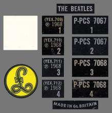 THE BEATLES DISCOGRAPHY UK 1968 11 22 THE BEATLES (WHITE ALBUM) - PPCS 7067 ⁄ 7068 - Export - pic 7