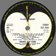 THE BEATLES DISCOGRAPHY UK 1969 01 17 - THE BEATLES YELLOW SUBMARINE - PCS 7070 - D - APPLE - BC 13 - pic 4