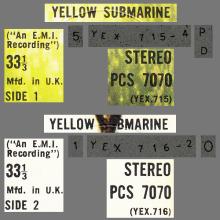 THE BEATLES DISCOGRAPHY UK 1969 01 17 - THE BEATLES YELLOW SUBMARINE - PCS 7070 - D - APPLE - BC 13 - pic 5