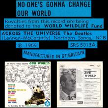 THE BEATLES DISCOGRAPHY UK 1969 NO-ONE'S GONNA CHANGE OUR WORLD - SRS 5013 - pic 5