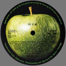 THE BEATLES DISCOGRAPHY UK 1970 05 18 LET IT BE - PPCS 7096 - Export 1970 - PPCS 7096 Appears Only On The Spine - pic 1