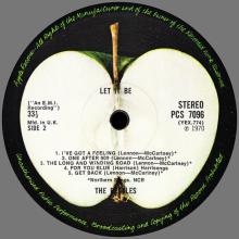 THE BEATLES DISCOGRAPHY UK 1970 05 18 LET IT BE - PPCS 7096 - Export 1970 - PPCS 7096 Appears Only On The Spine - pic 5