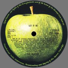 THE BEATLES DISCOGRAPHY UK 1970 05 18 LET IT BE - PPCS 7096 - Export 1970 - PPCS 7096 Appears Only On The Spine - pic 4