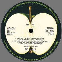 THE BEATLES DISCOGRAPHY UK 1970 05 18 LET IT BE - PPCS 7096 - Export 1970 - PPCS 7096 Appears Only On The Spine - pic 6