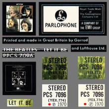 THE BEATLES DISCOGRAPHY UK 1970 05 18 LET IT BE - PPCS 7096 - Export 1970 - PPCS 7096 Appears Only On The Spine - pic 7