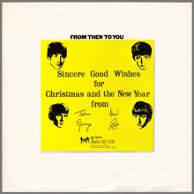 THE BEATLES DISCOGRAPHY UK 1970 12 18 FROM THEN TO YOU THE BEATLES CHRISTMAS RECORD,1970 - LYN.2153⁄2154 - PROMO - pic 1