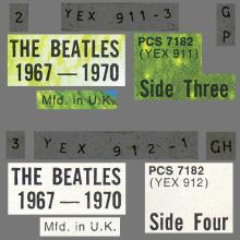 THE BEATLES DISCOGRAPHY UK 1973  04 20 THE BEATLES 1967-1970 - PCS 7181 / 2 - PCSP 718 - A  - pic 10