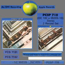 THE BEATLES DISCOGRAPHY UK 1973  04 20 THE BEATLES 1967-1970 - PCS 7181 / 2 - PCSP 718 - A  - pic 12