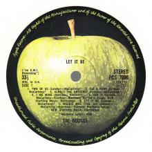 THE BEATLES DISCOGRAPHY UK 1978 00 00 Let It Be - PCS 7096 - White vinyl - pic 5