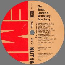 THE BEATLES DISCOGRAPHY UK 1979 04 18 THE SONGS LENNON AND MCCARTNEY GAVE AWAY - NUT 18 - pic 1