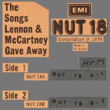 THE BEATLES DISCOGRAPHY UK 1979 04 18 THE SONGS LENNON AND MCCARTNEY GAVE AWAY - NUT 18 - pic 5