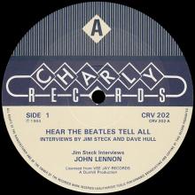 THE BEATLES DISCOGRAPHY UK 1981 00 00 - HEAR THE BEATLES TELL ALL - CHARLY RECORDS - CRV 202  - pic 1