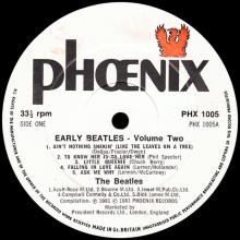 THE BEATLES DISCOGRAPHY UK 1981 07 17 (1981) THE BEATLES ⁄ EARLY YEARS (2) - PHOENIX - PHX 1005 - pic 3