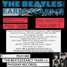 THE BEATLES DISCOGRAPHY UK 1981 07 17 (1983) THE BEATLES ⁄ EARLY YEARS (2) - PHOENIX - PHX 1005 - pic 5