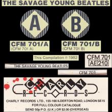 THE BEATLES DISCOGRAPHY UK 1982 00 00 - THE SAVAGE YOUNG BEATLES - CHARLY RECORDS - CFM 701 - 10 INCH - pic 5