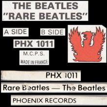 THE BEATLES DISCOGRAPHY UK 1982 01 22  RARE BEATLES - PHOENIX - PHX 1011 - UK / FRANCE  - pic 5