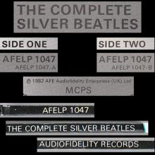 THE BEATLES DISCOGRAPHY UK 1982 09 10 THE COMPLETE SILVER BEATLES - AFELP 1047 - pic 5