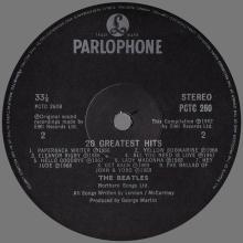 THE BEATLES DISCOGRAPHY UK 1982 10 18  - 20 GREATEST HITS THE BEATLES - PCTC 260 - 0C 062-07675 - pic 6