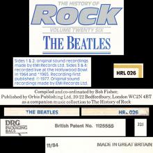 THE BEATLES DISCOGRAPHY UK 1984 00 00 THE HISTORY OF ROCK VOLUME TWENTY SIX - HRL 026 - ORBIS - pic 10