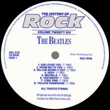 THE BEATLES DISCOGRAPHY UK 1984 00 00 THE HISTORY OF ROCK VOLUME TWENTY SIX - HRL 026 - ORBIS - pic 5