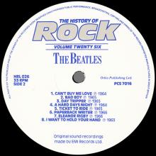 THE BEATLES DISCOGRAPHY UK 1984 00 00 THE HISTORY OF ROCK VOLUME TWENTY SIX - HRL 026 - ORBIS - pic 6