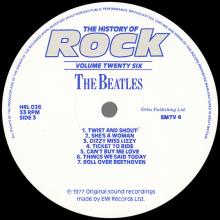 THE BEATLES DISCOGRAPHY UK 1984 00 00 THE HISTORY OF ROCK VOLUME TWENTY SIX - HRL 026 - ORBIS - pic 7