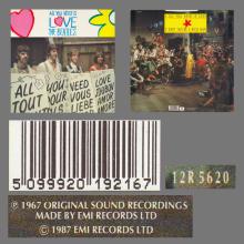THE BEATLES DISCOGRAPHY UK 1987 07 06 ALL YOU NEED IS LOVE ⁄ BABY YOU'RE A RICH MAN - 12R 5620 - 12 INCH - pic 6