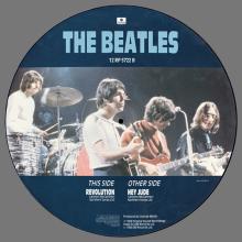 THE BEATLES DISCOGRAPHY UK 1988 10 31 HEY JUDE ⁄ REVOLUTION - 12 RP 5722 - 12 INCH PICTURE DISC - pic 1