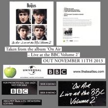 UK 2013 11 11 - THE BEATLES ON AIR - LIVE AT THE BBC VOLUME 2 - BBCLPEP - promo - pic 3