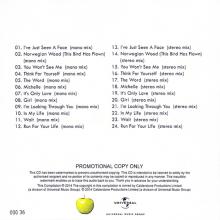UK - 2014 01 20 - THE BEATLES U.S. ALBUMS -j-k-l-m - 50 YEARS OF GLOBE BEATLEMANIA - PROMO CDR - pic 2