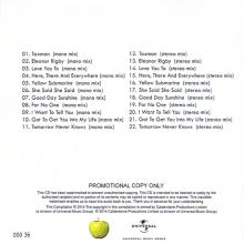 UK - 2014 01 20 - THE BEATLES U.S. ALBUMS -j-k-l-m - 50 YEARS OF GLOBE BEATLEMANIA - PROMO CDR - pic 8