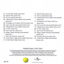 UK - 2014 01 20 - THE BEATLES U.S. ALBUMS -a-b-c - 50 YEARS OF GLOBE BEATLEMANIA  - PROMO CDR - pic 8