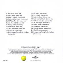 UK - 2014 01 20 - THE BEATLES U.S. ALBUMS -d-e-f - 50 YEARS OF GLOBE BEATLEMANIA - PROMO CDR - pic 8